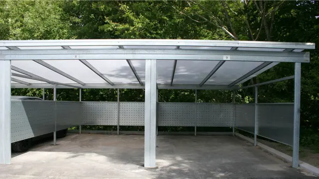 PLAN Carportanlaeg Forberedt Til Montering Af Porte