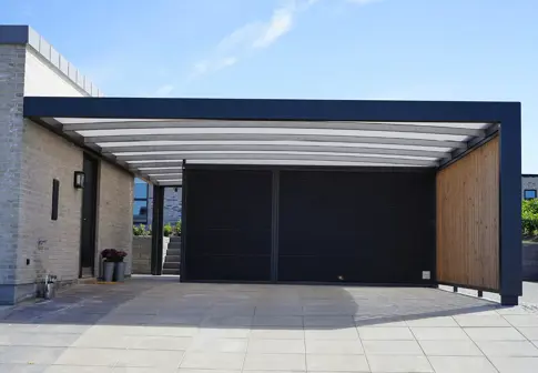 WALL Dobbelt Carport Model KUBIC