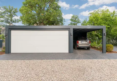 KUBIC Carport-Garage mit dachbegrünung