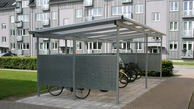 Cykelparkering Model PLAN Med Galvaniseret Hulplade