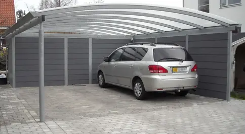 ELIPSE Carport Med Fibercement Beklaedning