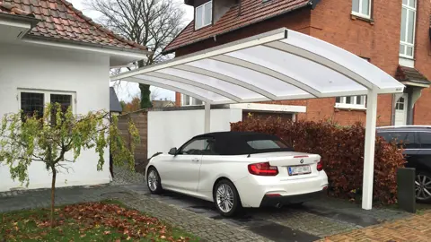 WING Sidehaengt Carport Til 1 Bil