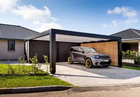 KUBIC Carport Mit Schuppen (1)