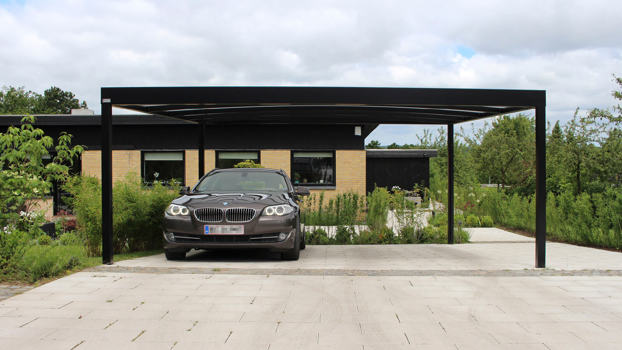 Pulverbeschichteter, freistehender UNA-Doppelcarport